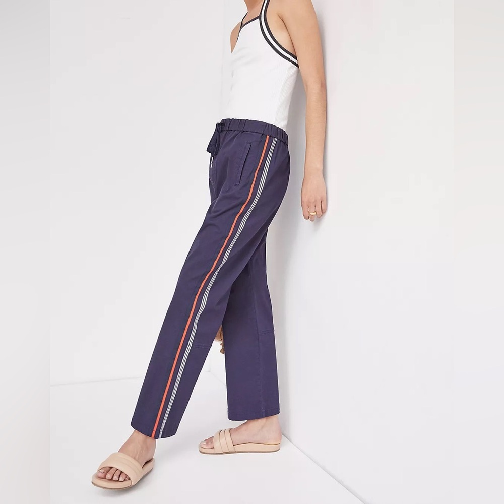 Maeve x Anthropologie Classic Track Pants in Navy - XS